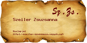 Szeiler Zsuzsanna névjegykártya